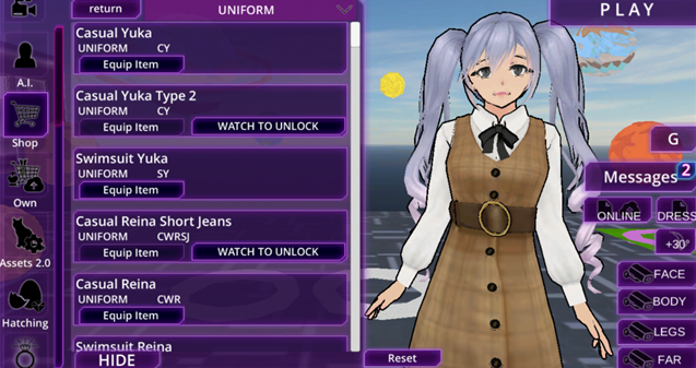 女子高中生沙盒